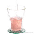 Tasse à lait en verre à double paroi résistante à la chaleur